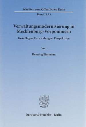 Verwaltungsmodernisierung in Mecklenburg-Vorpommern de Henning Biermann