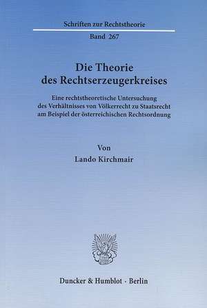 Die Theorie des Rechtserzeugerkreises de Lando Kirchmair