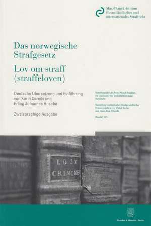 Das norwegische Strafgesetz / Lov om straff (straffeloven) de Karin Cornils