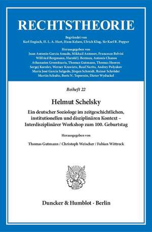 Helmut Schelsky. de Thomas Gutmann