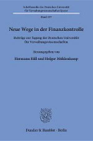 Neue Wege in der Finanzkontrolle de Hermann Hill