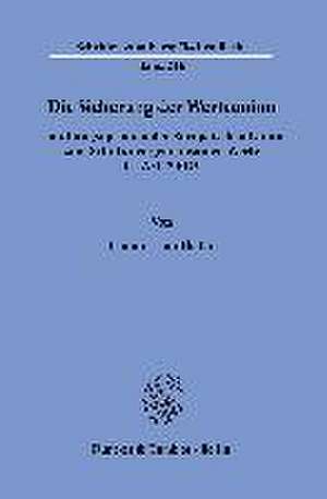 Die Sicherung der Werteunion. de Claudia Hainthaler