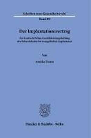 Der Implantationsvertrag de Annika Daum