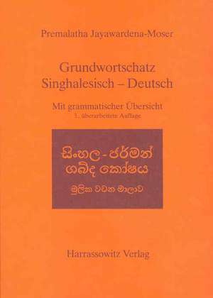 Grundwortschatz Singhalesisch - Deutsch de Premalatha Jayawardena-Moser