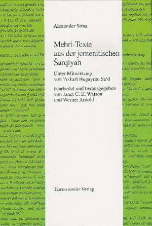 Mehri-Texte aus der jemenitisches Sarqiyah de Alexander Sima