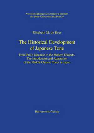 The Historical Development of Japanese Tone