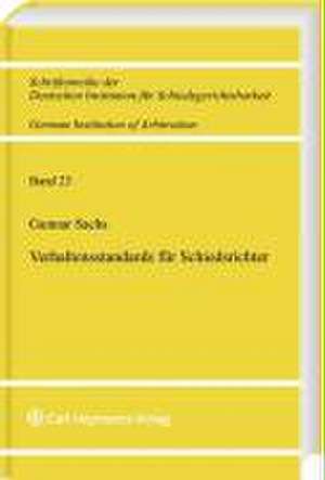 Verhaltensstandards für Schiedsrichter de Gunnar Sachs