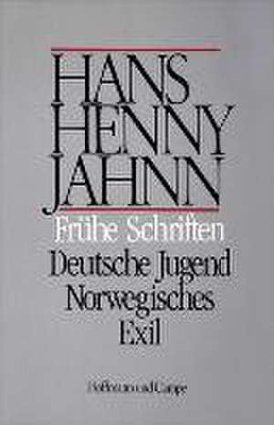 Werke 9. Frühe Schriften / Deutsche Jugend / Norwegisches Exil de Ulrich Bitz