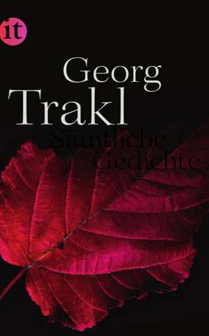 Sämtliche Gedichte de Georg Trakl