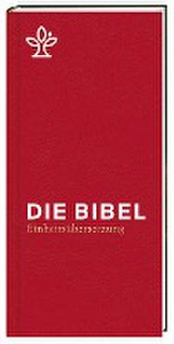 Die Bibel. Taschenausgabe rot mit Reißverschluss.