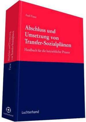 Abschluss und Umsetzung von Transfer-Sozialplänen de Axel Fiene