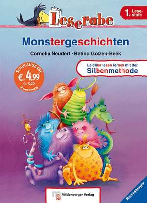 Monstergeschichten - Leserabe 1. Klasse - Erstlesebuch für Kinder ab 6 Jahren de Cee Neudert