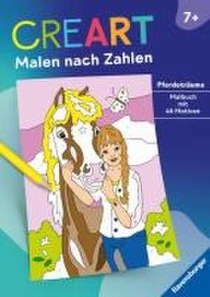 Ravensburger CreArt Malen nach Zahlen ab 7: Pferdeträume, Großes Malbuch, 48 Motive de Maja Wagner