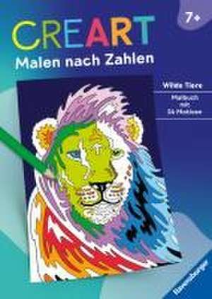 Ravensburger CreArt Malen nach Zahlen ab 7: Wilde Tiere, Malbuch, 24 Motive de Maja Wagner