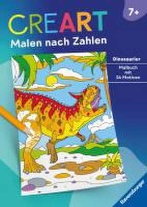 Ravensburger CreArt Malen nach Zahlen ab 7: Dinosaurier, Malbuch, 24 Motive de Stefan Richter