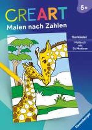 Ravensburger CreArt Malen nach Zahlen ab 5: Tierkinder, Malbuch, 24 Motive de Simone Pahl