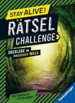 Ravensburger Stay alive! Rätsel-Challenge - Überlebe im magischen Wald - Rätselbuch für Gaming-Fans ab 8 Jahren de Rina Gregor