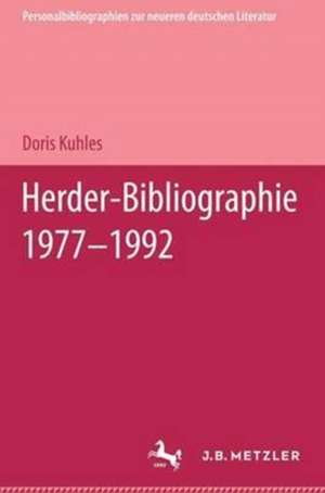 Herder-Bibliographie 1977-1992 de Kenneth A. Loparo