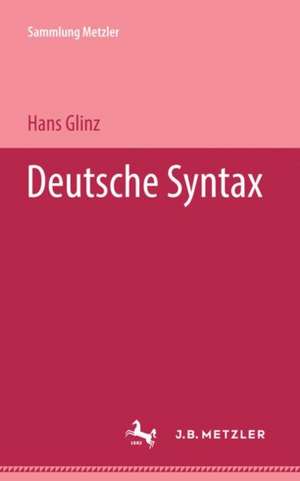 Deutsche Syntax de Hans Glinz