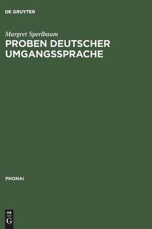 Proben deutscher Umgangssprache de Margret Sperlbaum