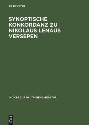 Synoptische Konkordanz zu Nikolaus Lenaus Versepen de Heinrich P. Delfosse