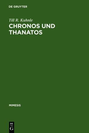 Chronos und Thanatos: Zum Existentialismus des >nouveau romancier< Claude Simon de Till R. Kuhnle