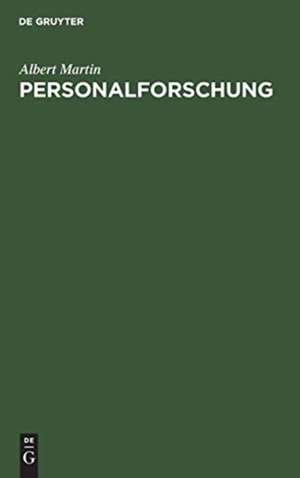 Personalforschung de Albert Martin