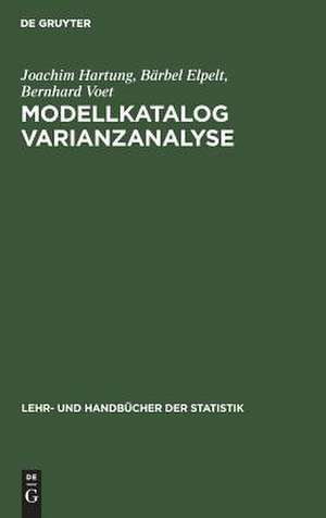 Modellkatalog Varianzanalyse de Joachim Hartung