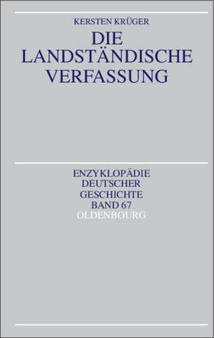 Die Landständische Verfassung de Kersten Krüger