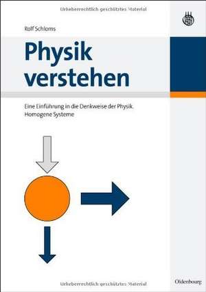 Physik verstehen: Eine Einführung in die Denkweise der Physik. Homogene Systeme de Rolf Schloms