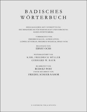 Badisches Wörterbuch, IV, Lieferung 78-81: Schneegänsehaber-Schwurm de Tobias Streck