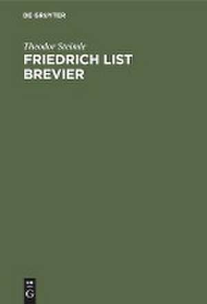 Friedrich List Brevier de Theodor Steimle