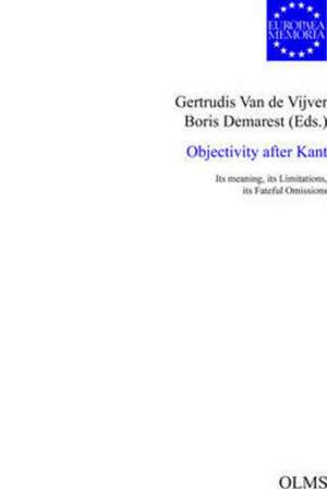 Objectivity After Kant de Gertrudis van de Vijver