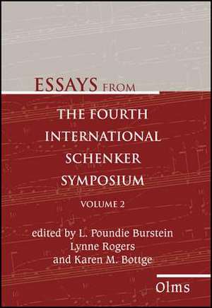 Essays from the Fourth International Schenker Symposium