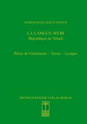 La langue mubi (République du Tchad) de Herrmann Jungraithmayr