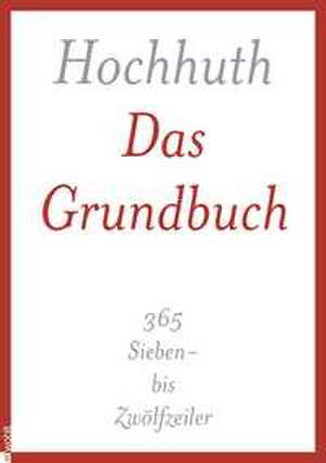 Das Grundbuch de Rolf Hochhuth