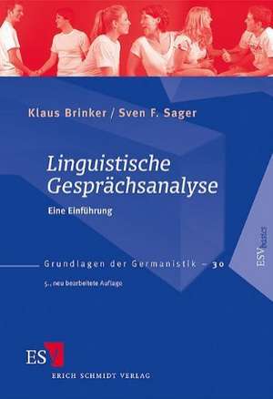 Linguistische Gesprächsanalyse de Klaus Brinker