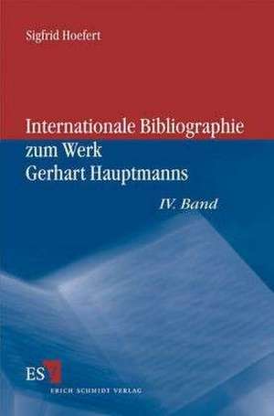 Hoefert, S: Internationale Bibliographie zum Werk Gerhart Ha