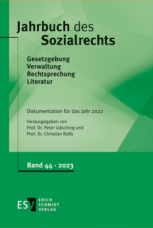 Jahrbuch des Sozialrechts / Jahrbuch des Sozialrechts Dokumentation für das Jahr 2022 de Peter Udsching