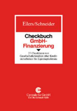 Checkbuch GmbH-Finanzierung de Stephan Eilers