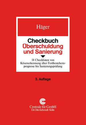 Checkbuch Überschuldung und Sanierung de Michael Häger