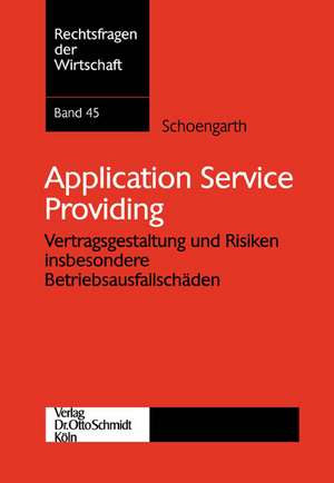 Application Service Providing de Anita Schoengarth