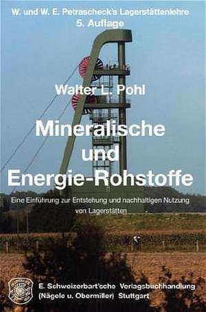 Mineralische und Energie-Rohstoffe de Walter Pohl