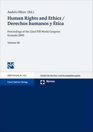 Human Rights and Ethics / Derechos humanos y Ética de Andrés Ollero