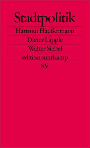 Stadtpolitik de Hartmut Häußermann