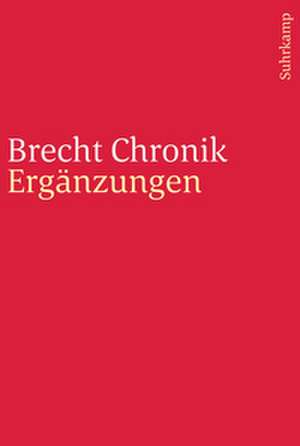 Brecht Chronik 1898-1956 de Werner Hecht