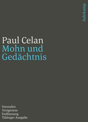 Werke. Tübinger Ausgabe de Paul Celan