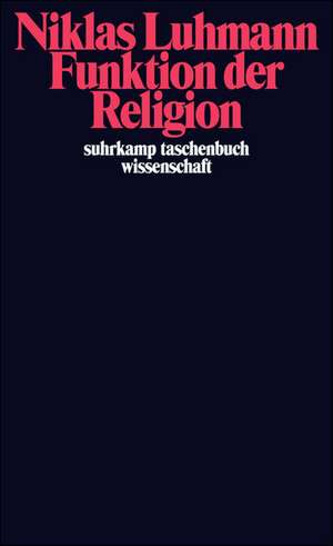 Funktion der Religion de Niklas Luhmann