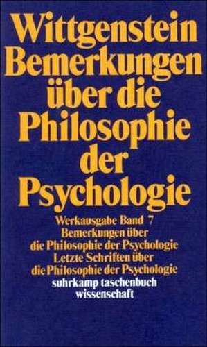 Bemerkungen über die Philosophie der Psychologie de Ludwig Wittgenstein