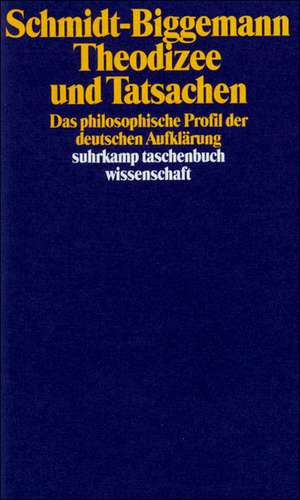 Theodizee und Tatsachen de Wilhelm Schmidt-Biggemann